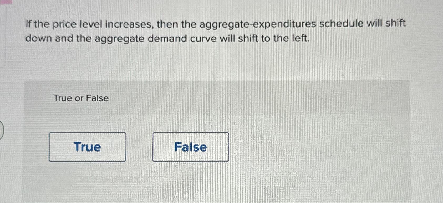 Solved If the price level increases, then the | Chegg.com