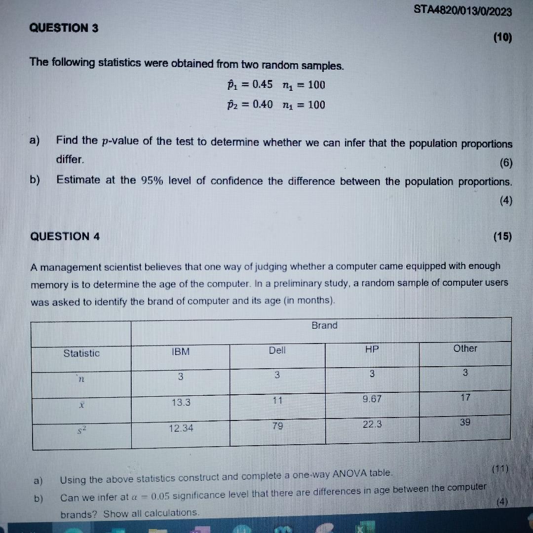 Solved Study Chapters 13 to 15 of the text-book Statistics | Chegg.com