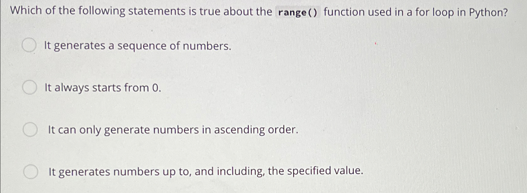 Solved Which of the following statements is true about the   Chegg.com