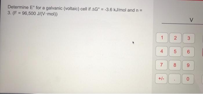 Solved Determine Eº For A Galvanic Voltaic Cell If Ag Chegg Com
