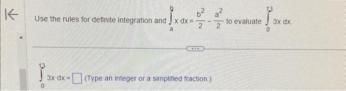 Solved Use the rules for definite integration and | Chegg.com