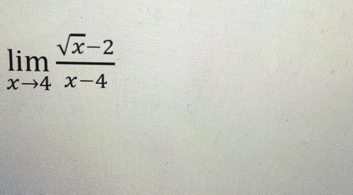 Solved Find Limx→3x 1x2−x−1limx→4x−4x−2limx→2x−2x2 X−6