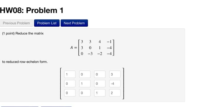 Solved HW08: Problem 1 Previous Problem Problem List Next | Chegg.com