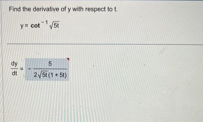 Solved Find The Derivative Of The Function Y Cscx Cotx −1