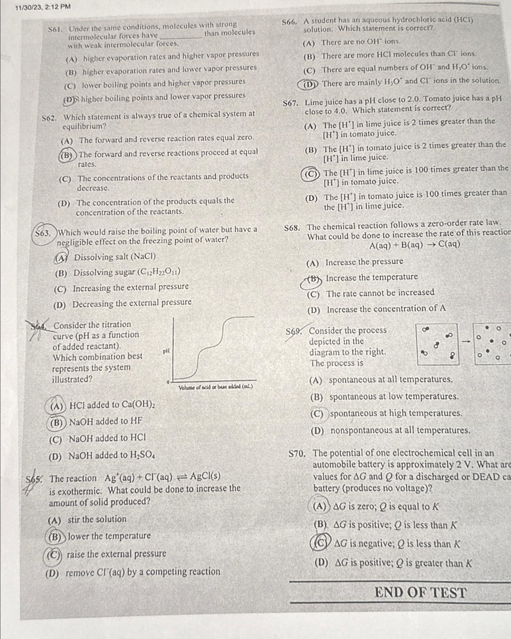 Solved please select the best answer for each question or | Chegg.com