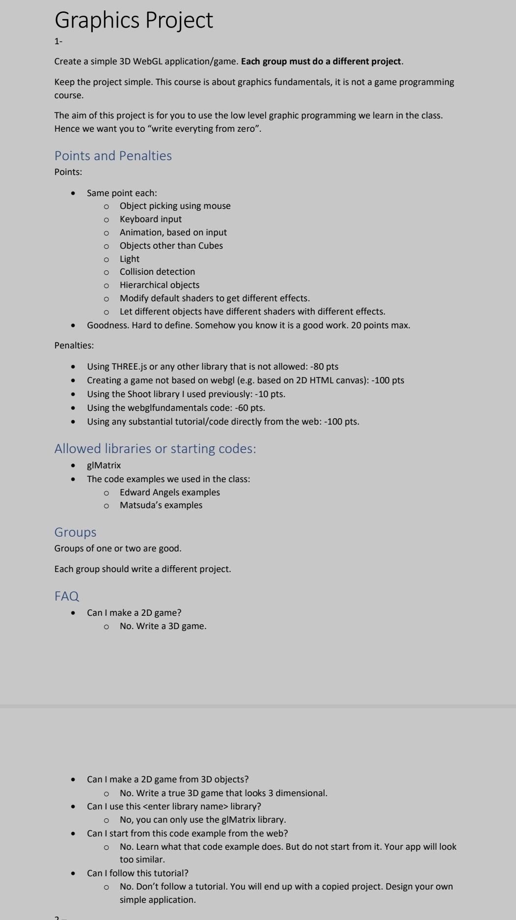 Solved Graphics Project 1- Create a simple 3D WebGL | Chegg.com