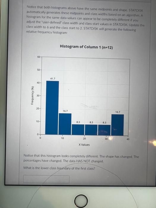 Solved Notice that both histograms above have the same | Chegg.com