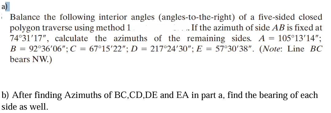Solved aAB is fixed at74°31'17