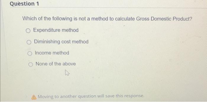 Solved Which of the following is not a method to calculate | Chegg.com