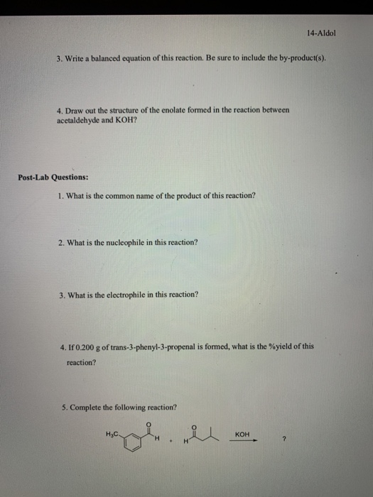 Solved Organic Chemistry => Lab Book (top right hand corner) | Chegg.com