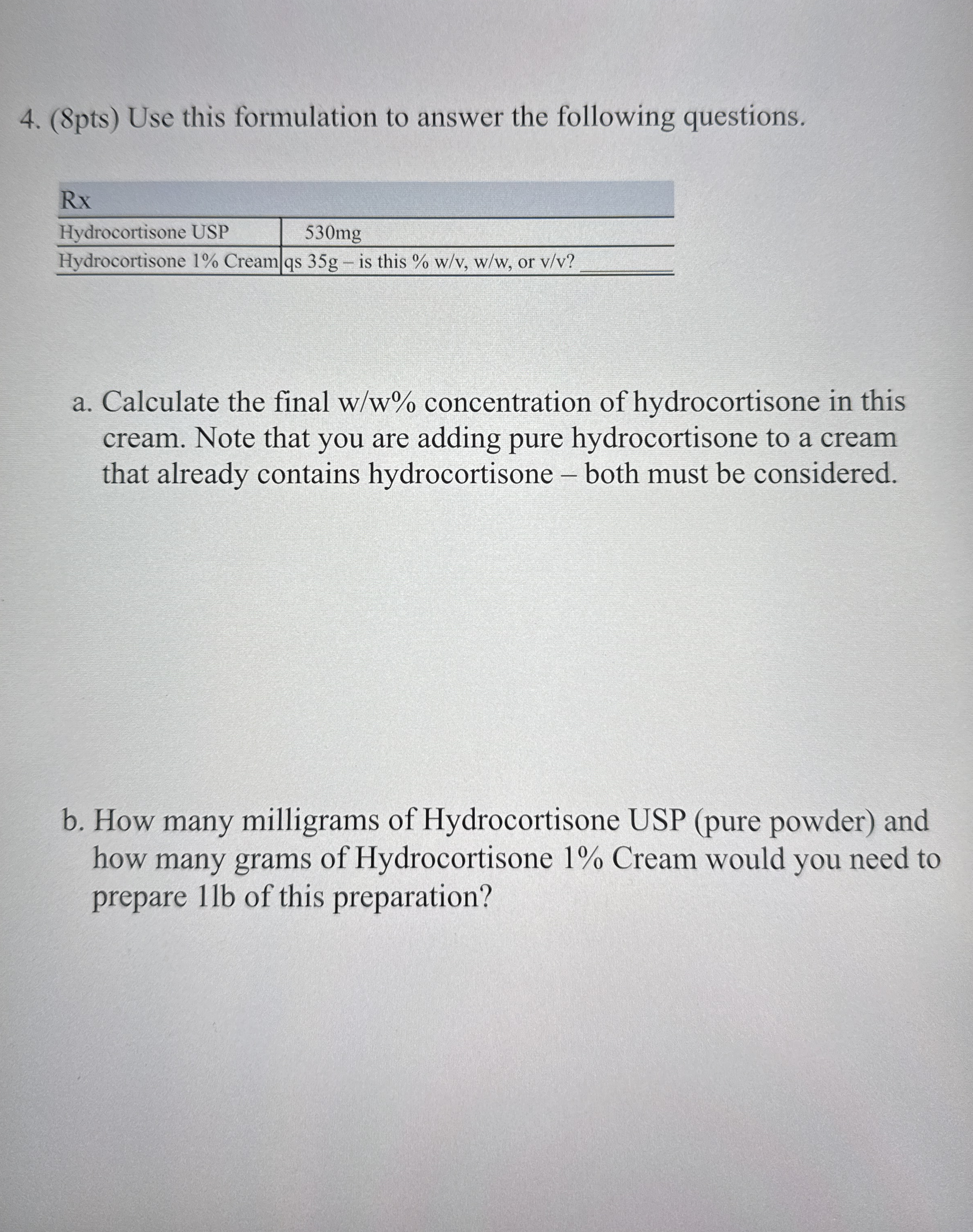 Solved (8pts) ﻿Use this formulation to answer the following | Chegg.com