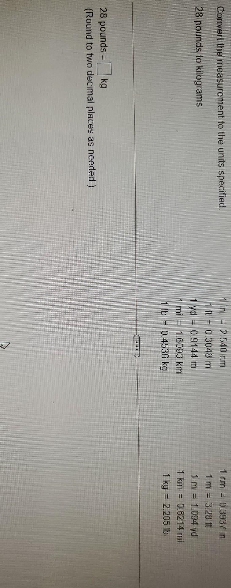 Solved Convert the following quantities to the indicated Chegg