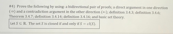 Solved #4) Prove the following by using: a bidirectional | Chegg.com