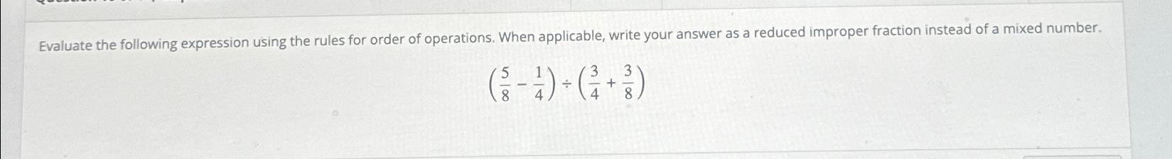 Solved Evaluate the following expression using the rules for | Chegg.com