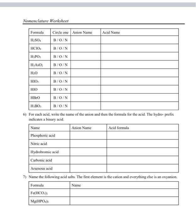 Solved Write the formula for each molecular compound. | Chegg.com