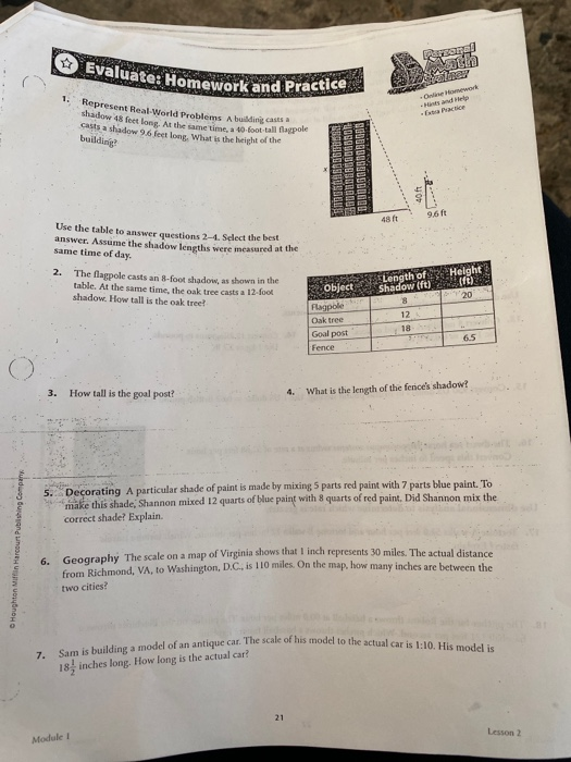 evaluate homework and practice