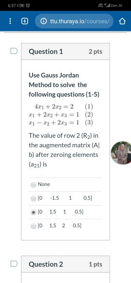 Solved D Question 6 1 pts Use the set of equations in | Chegg.com