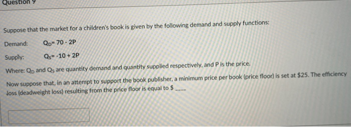 Solved Question 5 2 pt Suppose that the market for a | Chegg.com