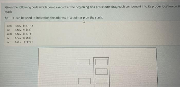 Solved Given the following code which could execute at the | Chegg.com