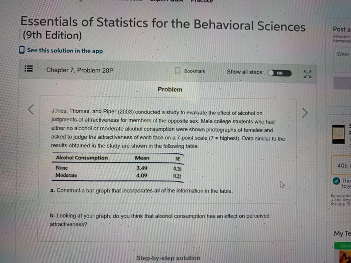 Solved Essentials of Statistics for the Behavioral Sciences | Chegg.com