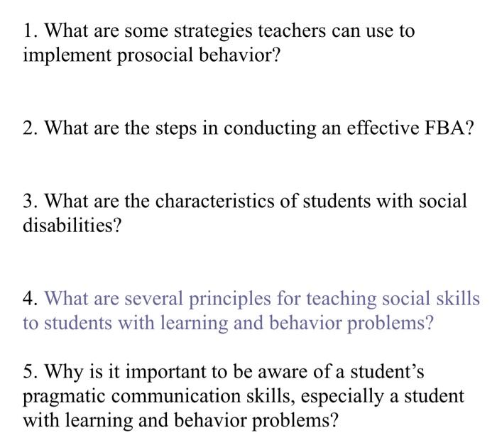 1. What are some strategies teachers can use to | Chegg.com