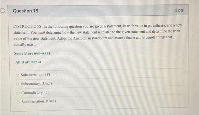 INSTRUCTIONS: In the following question you are given | Chegg.com