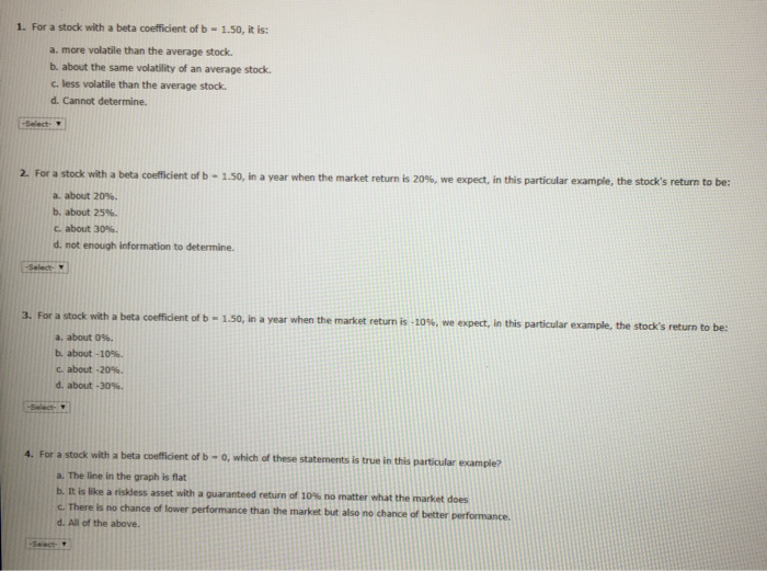 Solved Betas Stock Volatility Conceptual Overview. Explore