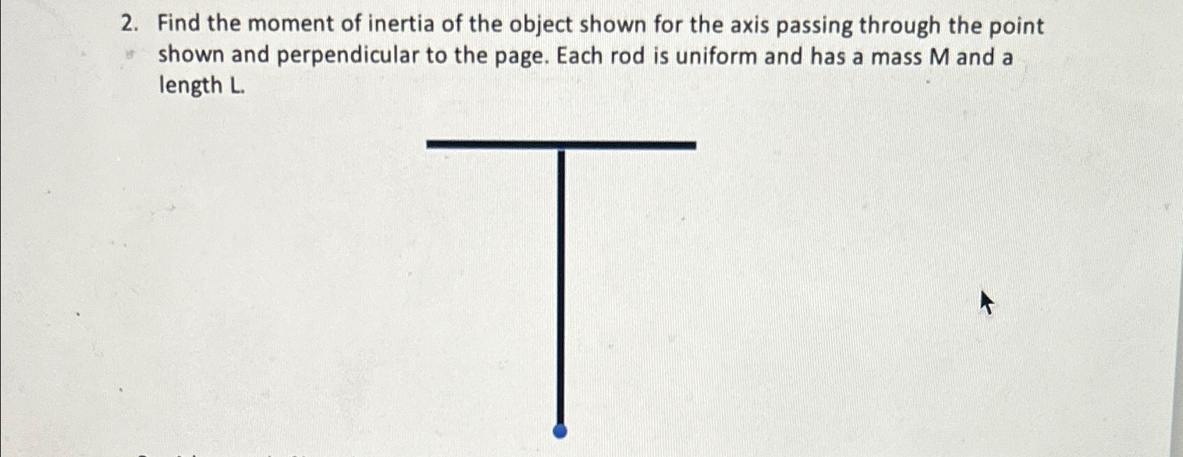 Solved Find the moment of inertia of the object shown for | Chegg.com