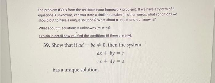 Solved The Problem #39 Is From The Textbook (your Homework | Chegg.com