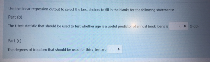 Solved A linear regression analysis has been performed using | Chegg.com