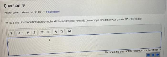 Solved Question 9)What is the difference between formal and | Chegg.com