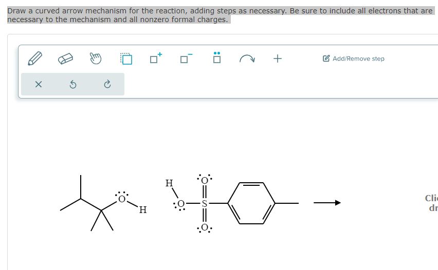 Solved Draw a curved arrow mechanism for the reaction, | Chegg.com