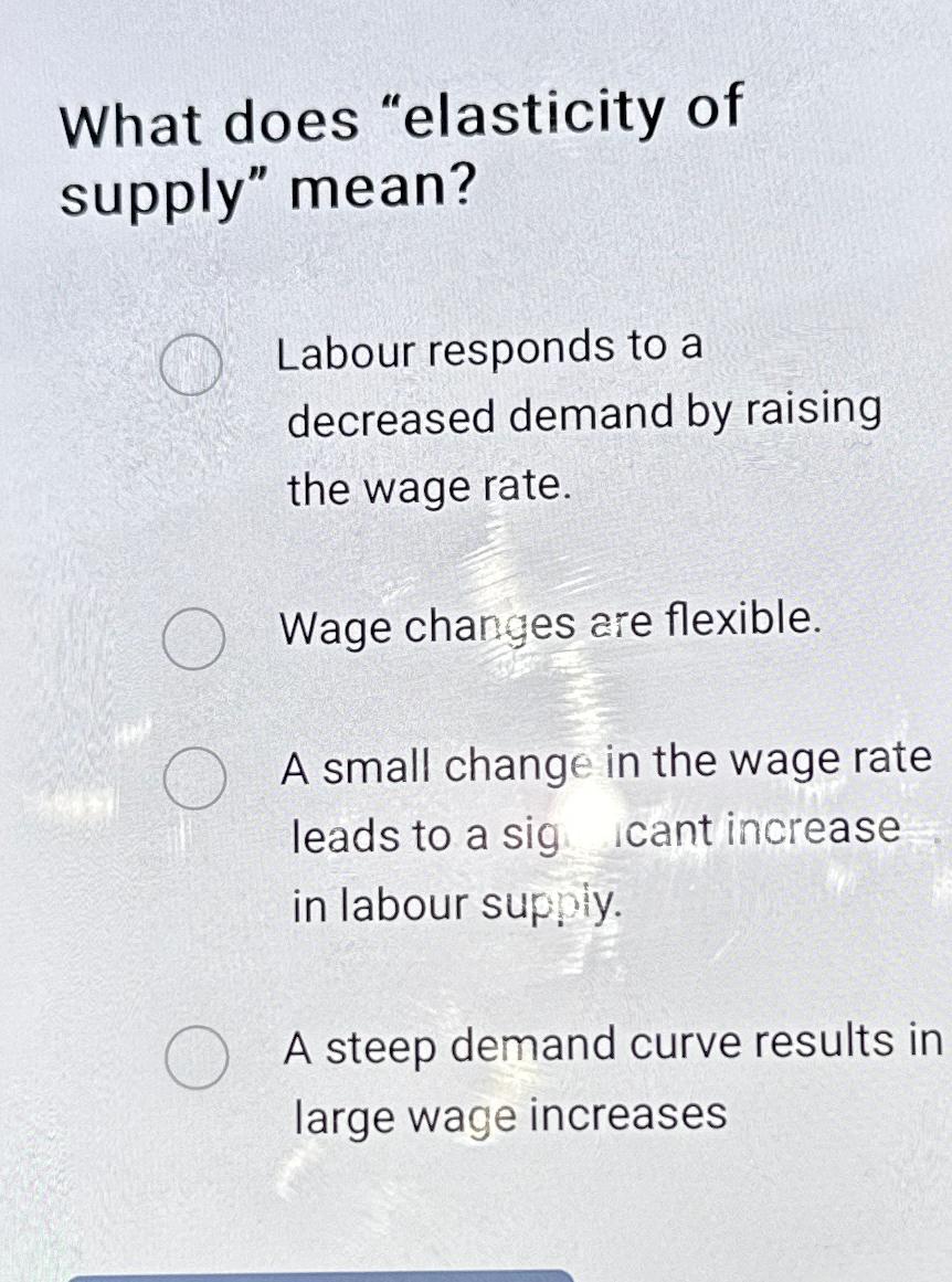 wage elasticity of demand for labour formula