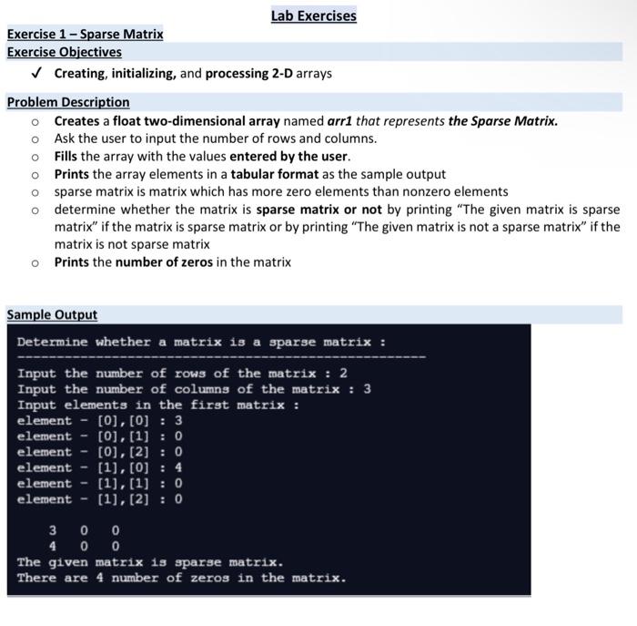 Solved Creating, Initializing, And Processing 2-D Arrays | Chegg.com