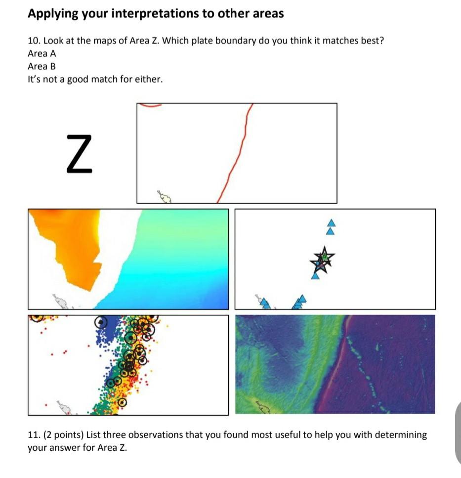 Solved 2. (2 points) Look at the maps of Area A. Carefully | Chegg.com