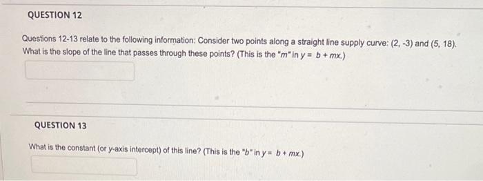 Solved Questions 12-13 Relate To The Following Information: | Chegg.com