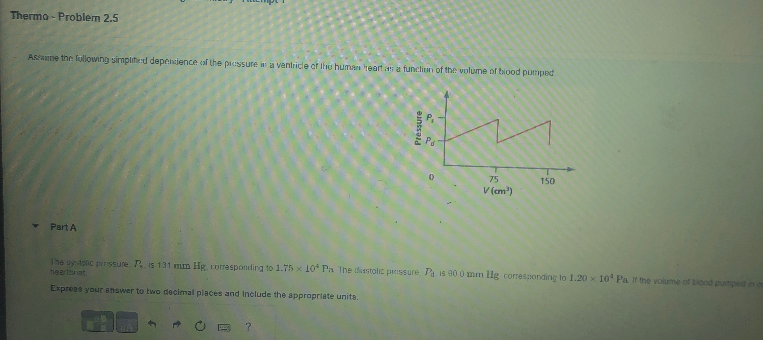 Solved Thermo - ﻿Problem 2.5Assume the following simplified | Chegg.com