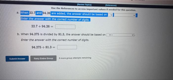 Solved [Review Topics] [References) Use the References to | Chegg.com