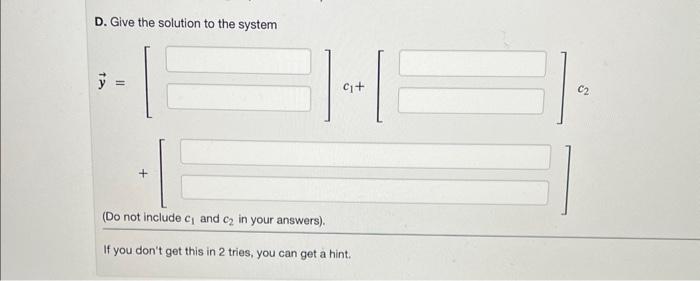 Solved (1 point) In this problem you will solve the | Chegg.com