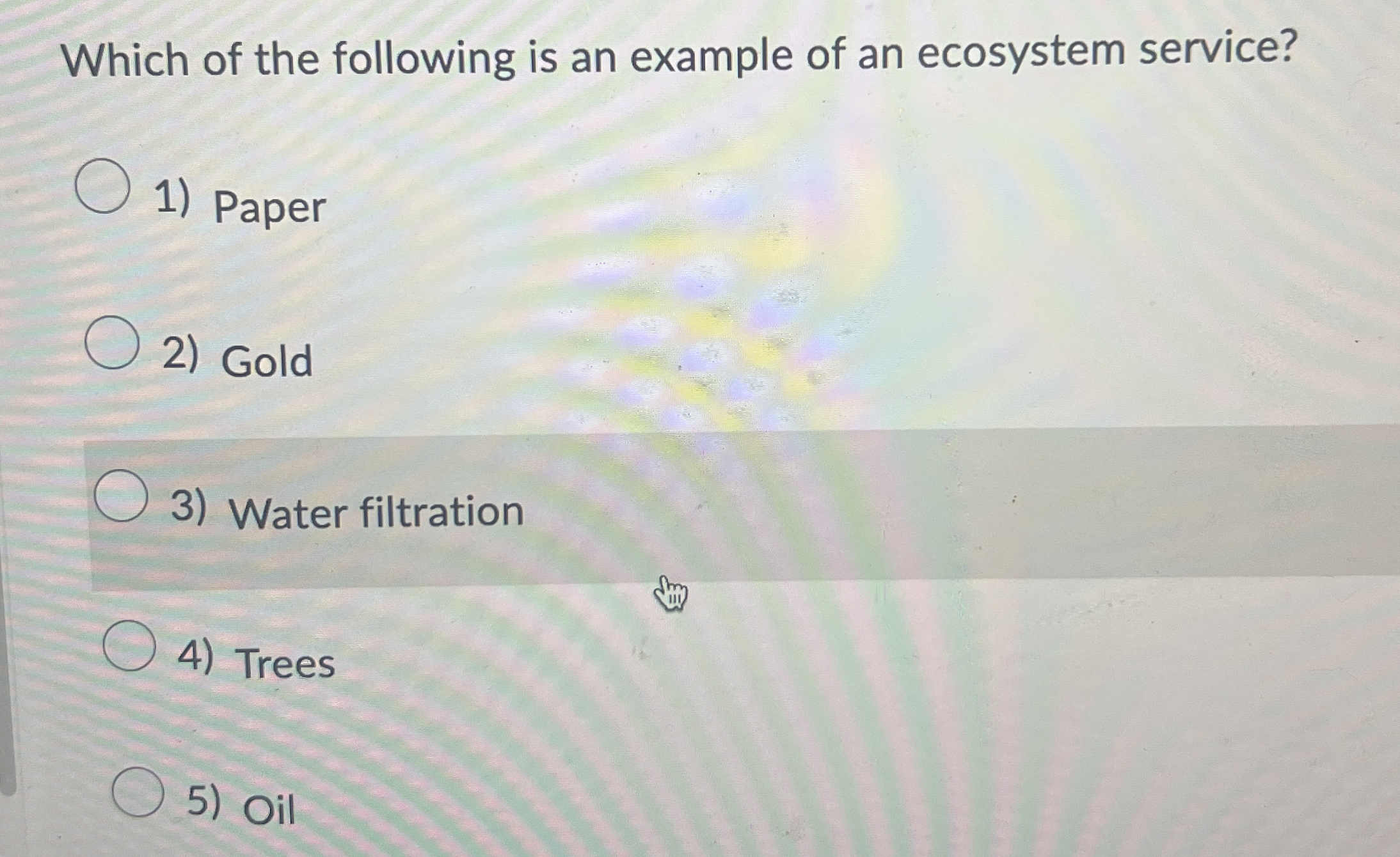 Solved Which of the following is an example of an ecosystem