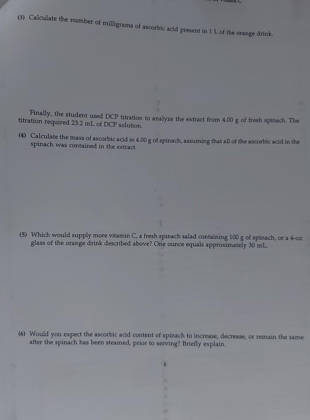 Solved 3. A student performed the experiment described in | Chegg.com