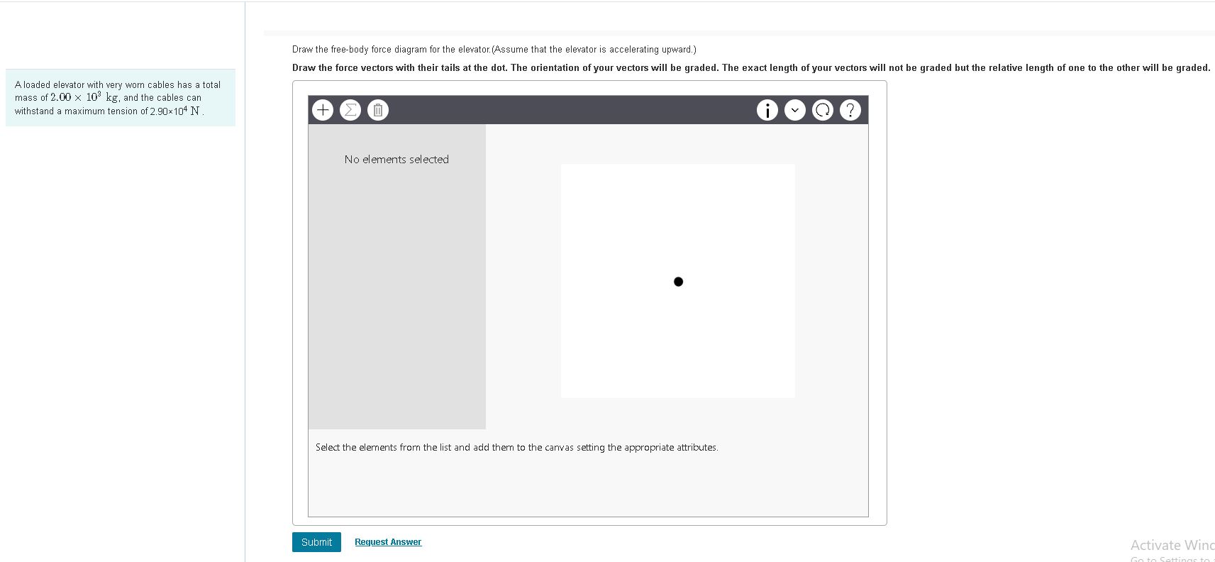 Solved Draw the free-body force diagram for the elevator. | Chegg.com