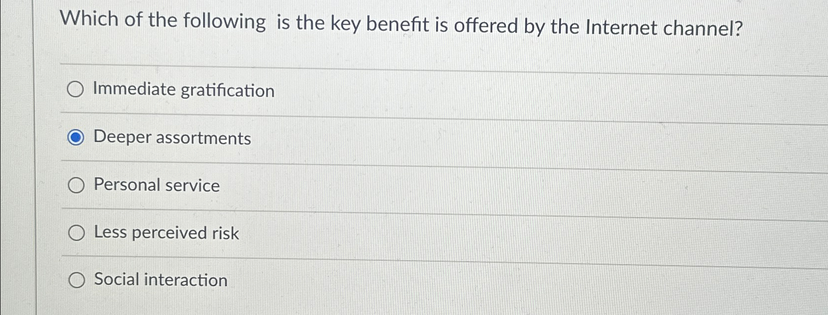 Solved Which of the following is the key benefit is offered | Chegg.com