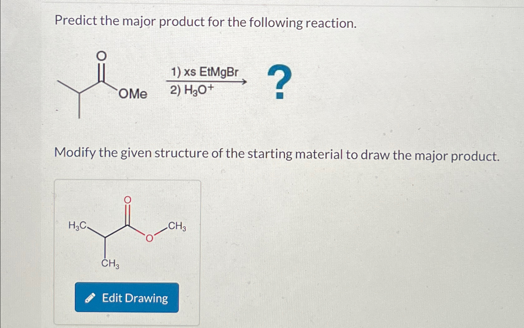 Solved Predict the major product for the following | Chegg.com