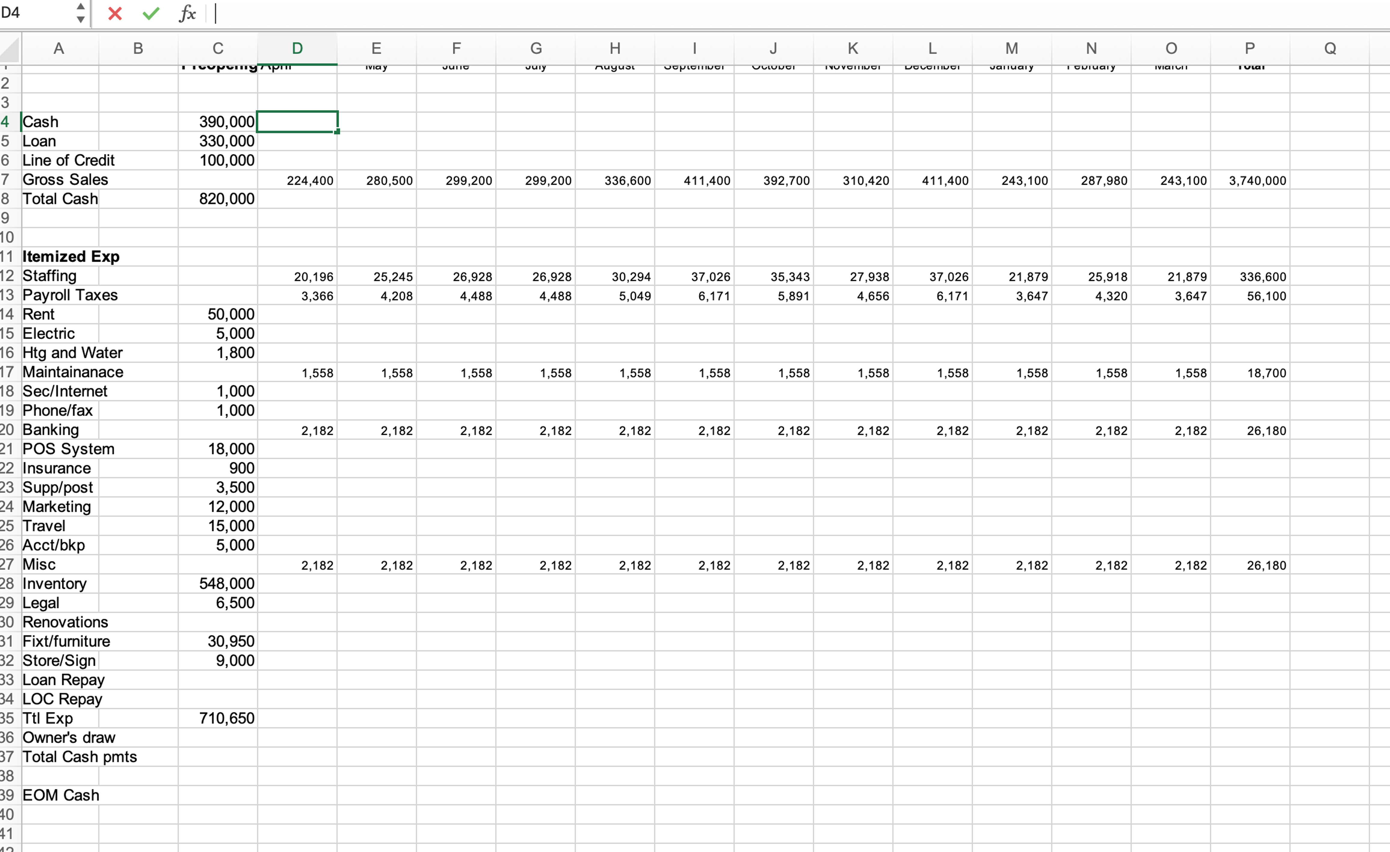 hi, help me to complete this chart