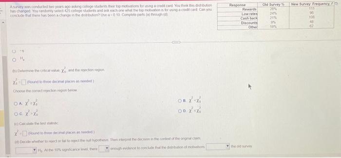 Solved a survey was conducted two years ago asking college | Chegg.com