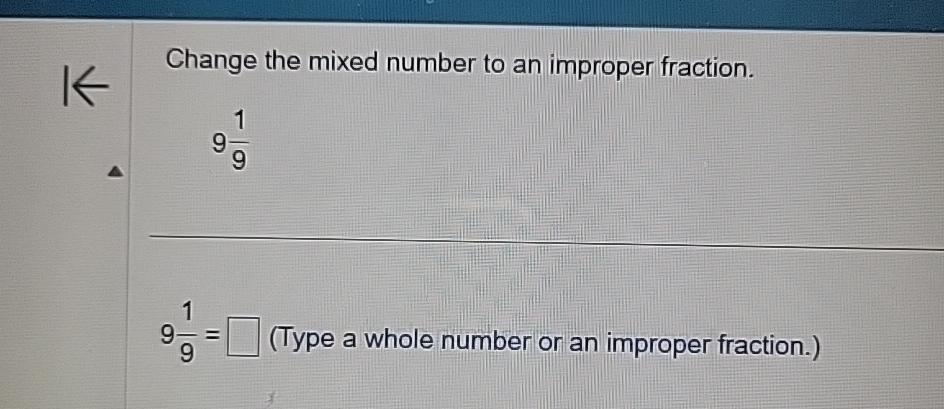 how to change a improper fraction into a whole number