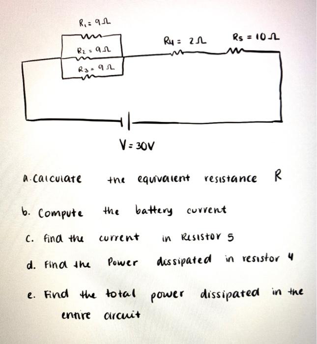 Solved I can't figure out the parts a-d for this resistor | Chegg.com