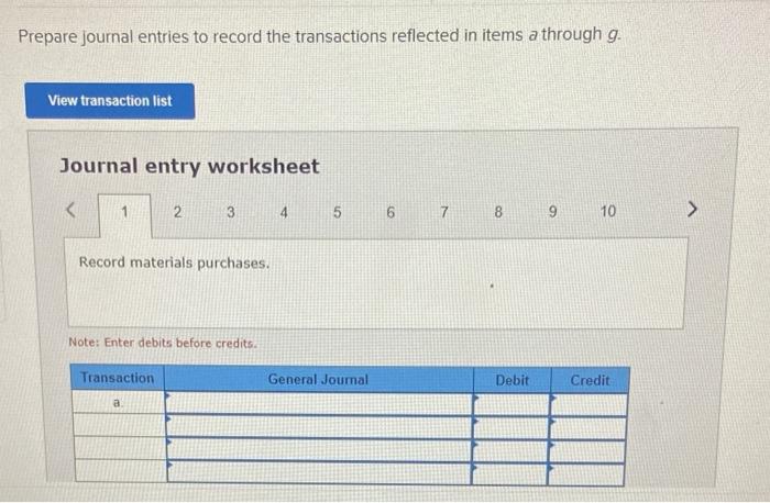 Solved prepare journal entires to record the transactions | Chegg.com