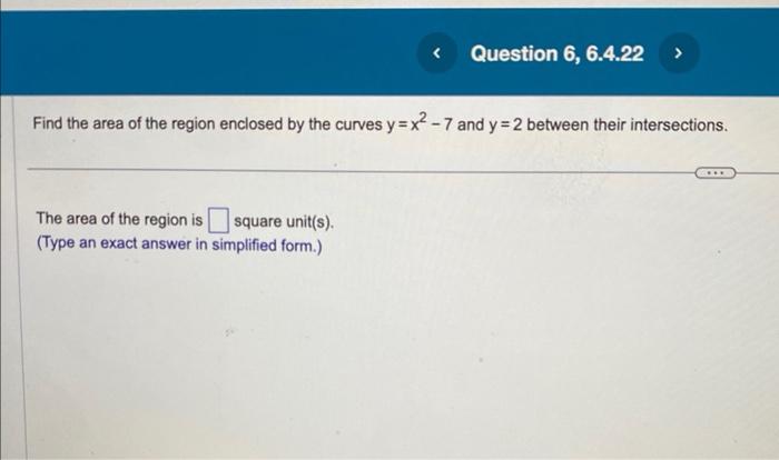 Solved Find the area of the region enclosed by the curves | Chegg.com